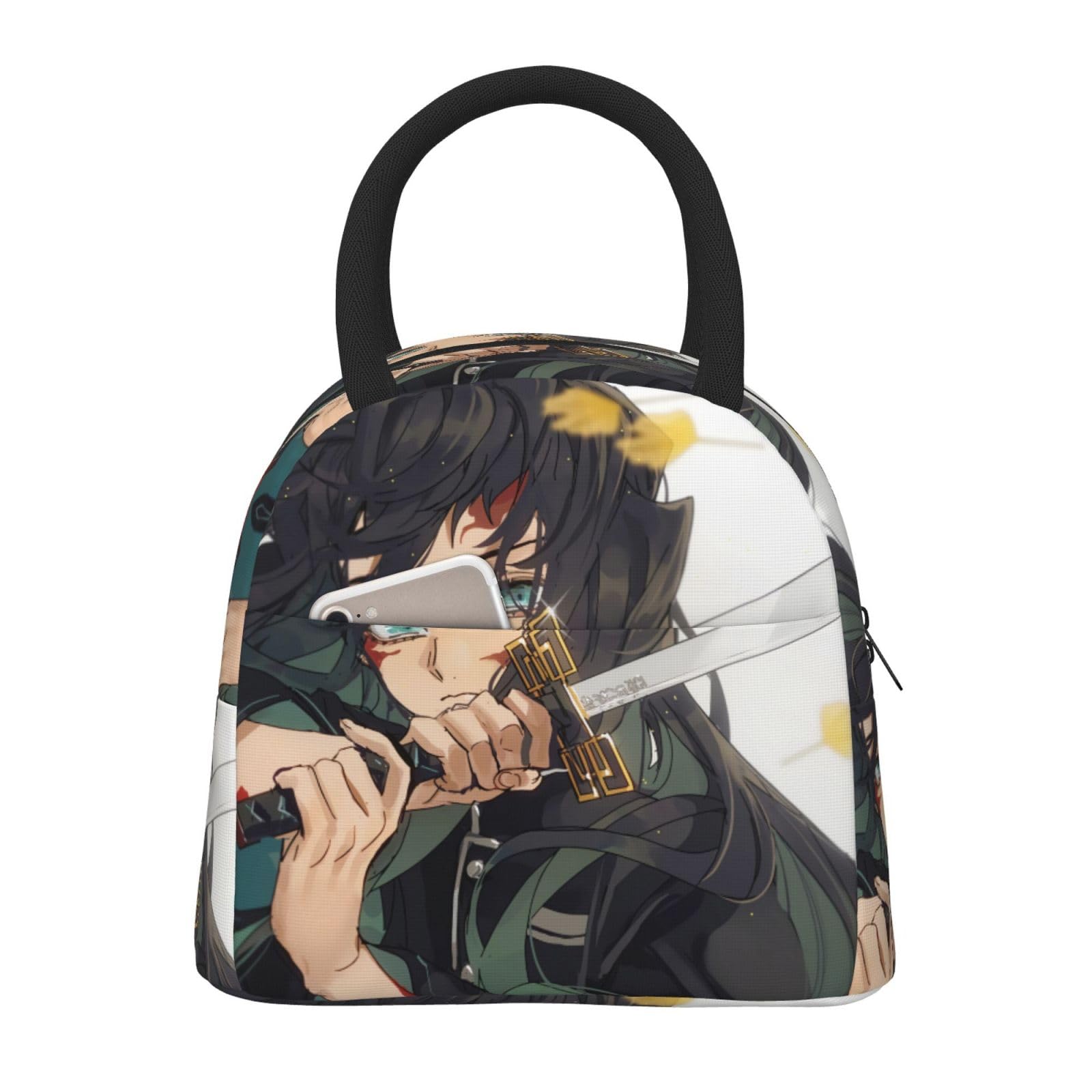鬼滅の刃　保冷バッグ Amazon.co.jp: 鬼滅の刃ランチバッグ 保冷 暖かい アニメ 手描き