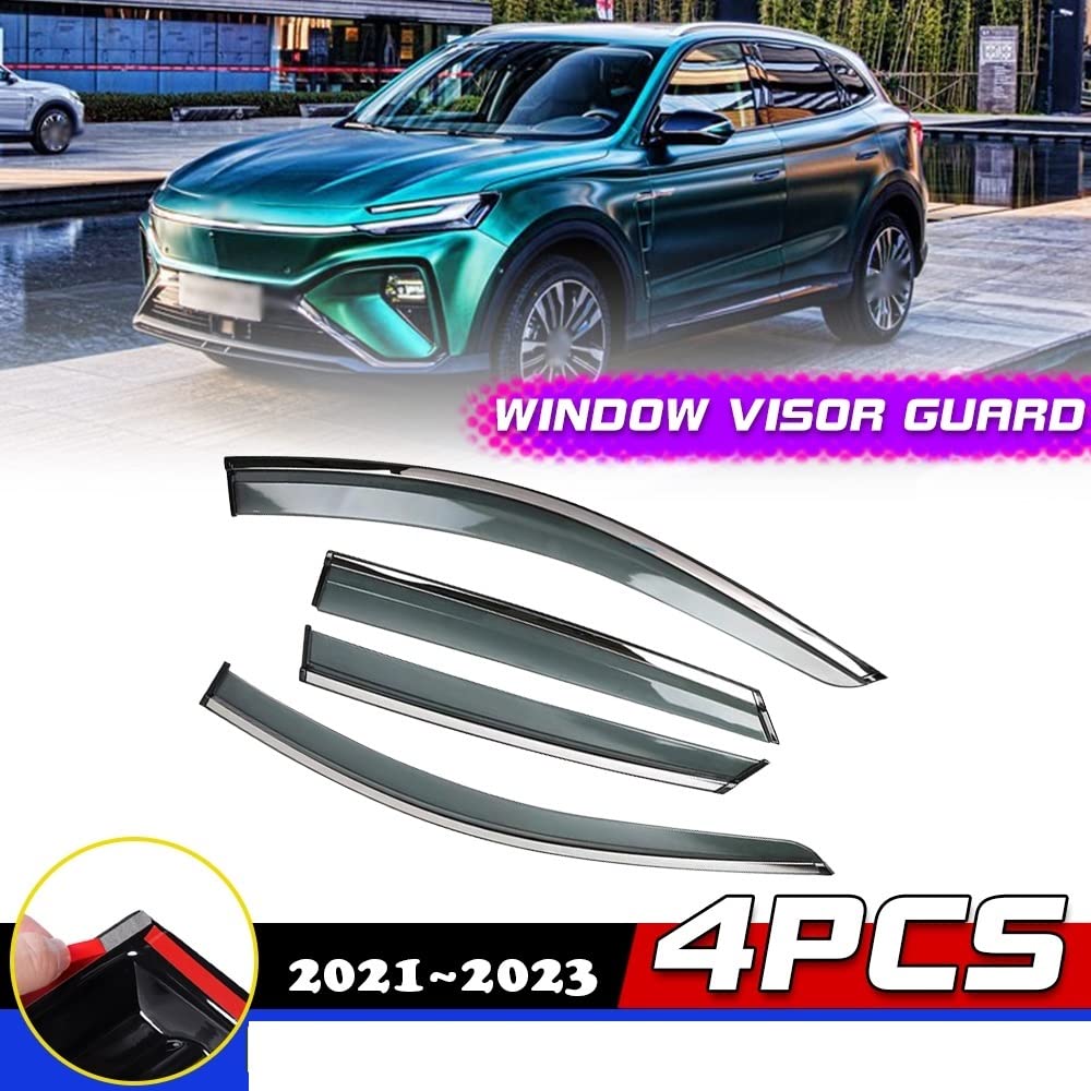 IITA Autofenster Winddichter Windows-Visier Für Mg Für Roewe Für Marvel R Ev 2021 2022 2023 Rauchabweiserschutz Lüftungsmarkisen Sonne Regen