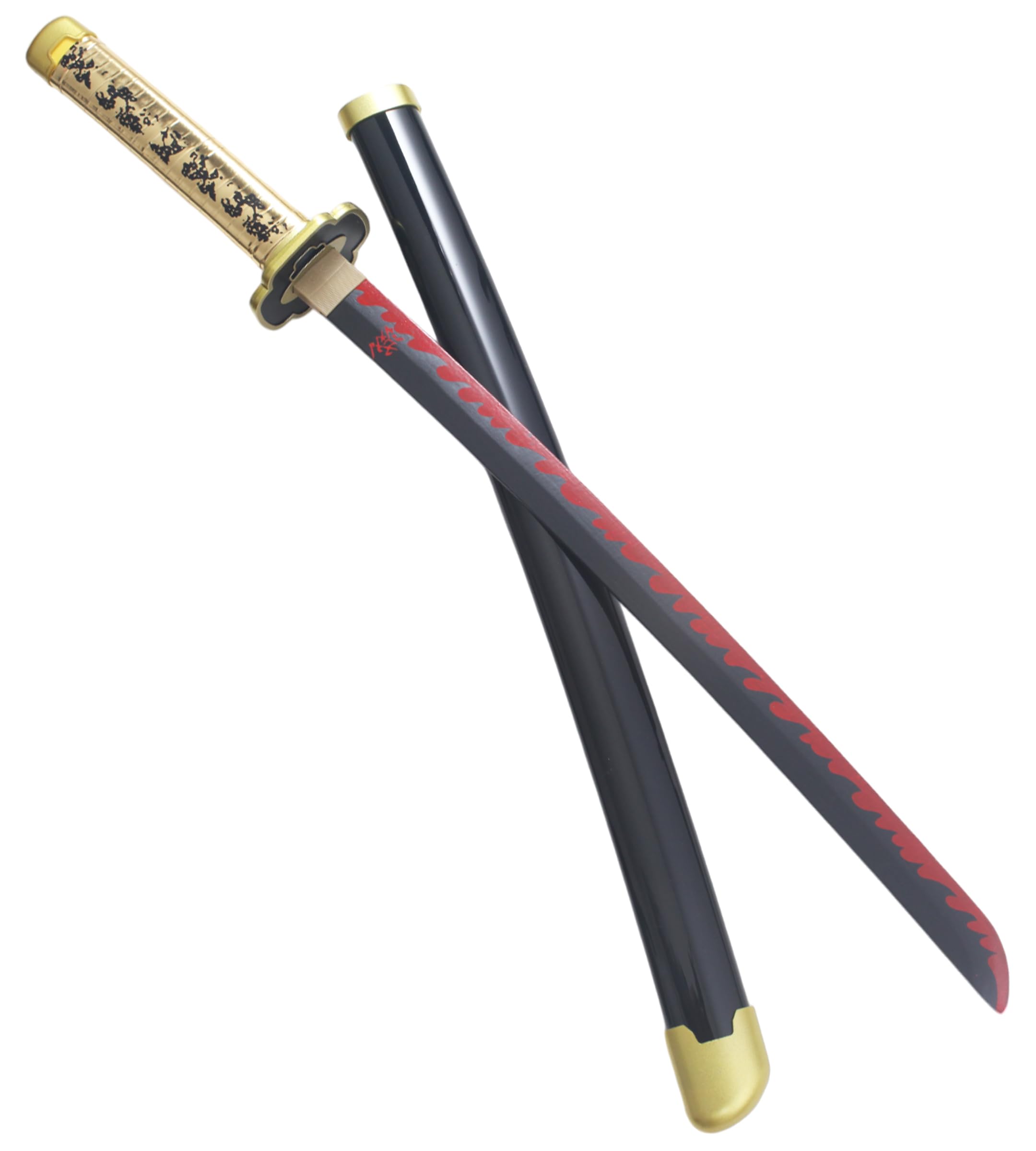 Katana Yorichi Tsugikuni Yoriichi Epee en Bois Decoration Cosplay Sabre - 80cm