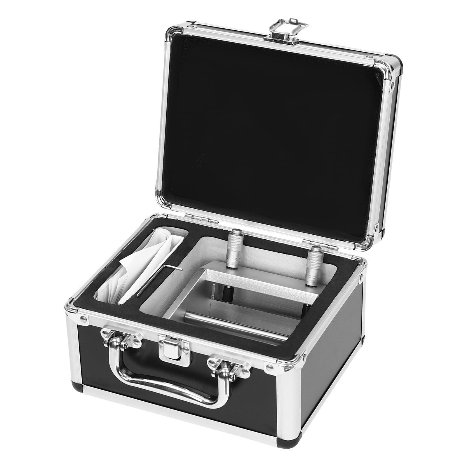 Aplicador de Película Ajustable, Máquina de Recubrimiento con Rasqueta de Laboratorio de 100mm con Raspador Desmontable, Aplicador de Película de Acero Inoxidable con Estuche, para Impresión