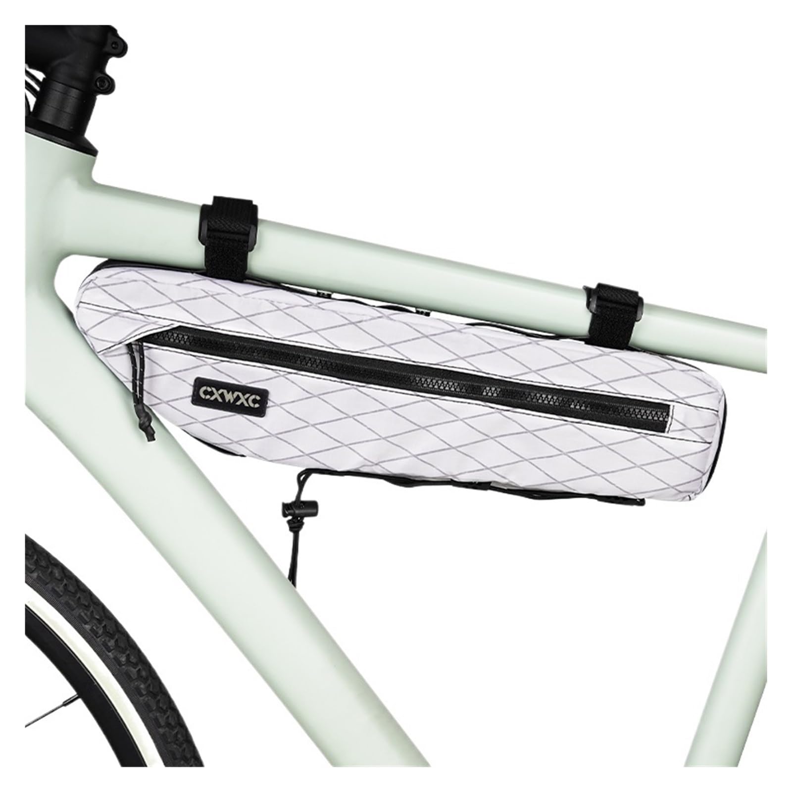 Borsa for telaio triangolare for bicicletta di grande capacità da 1 pezzo da 2,4 litri