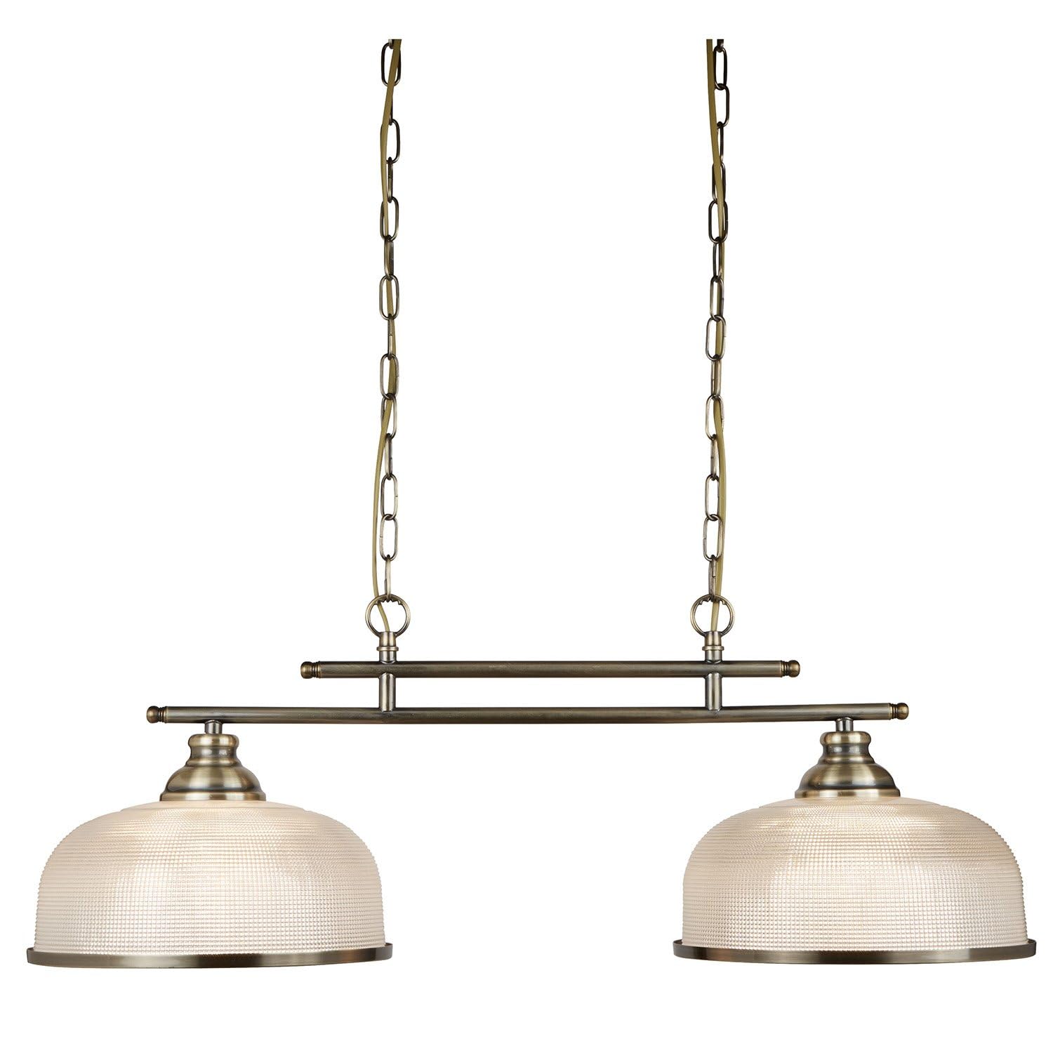 Searchlight Bistro Ii Pendant Light Two-Bulb Brass