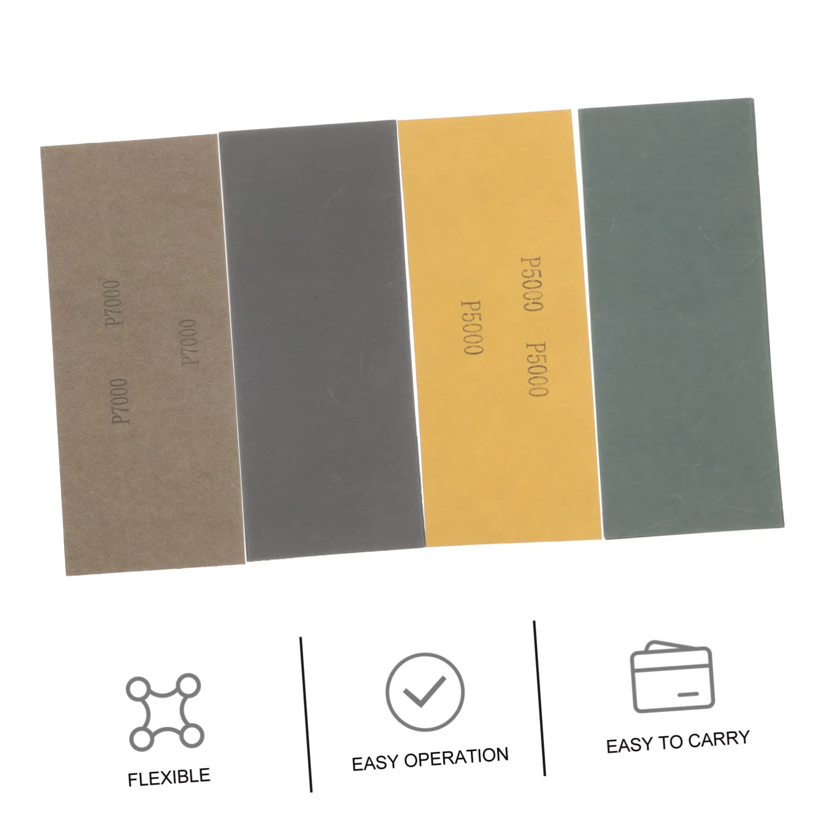 Holibanna 24Pcs Assorted Grit Sanding Pads for Furniture Automotive Wet Dry Sandpaper Grits for Polishing Finishing