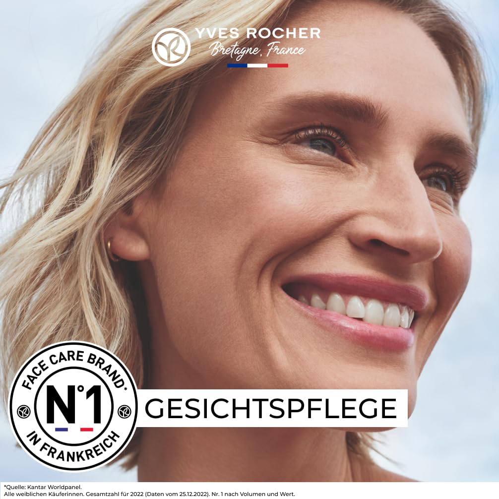 Yves Rocher ANTI-AGE GLOBAL - Ausstrahlungspflege Augen - Anti Aging- Pflege gegen Falten und Augenringe - Leichte Gel-Textur für ein angenehmes, kühles Gefühl -15 ml (Packung mit 2)