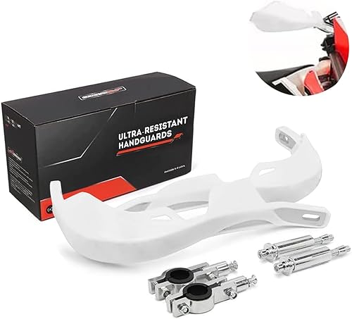 JFG RACING Protectores de mano universales para motocicleta, 78 pulgadas, 0.866in y 1 18 pulgadas, 1.102in, barra de cepillo de aluminio para