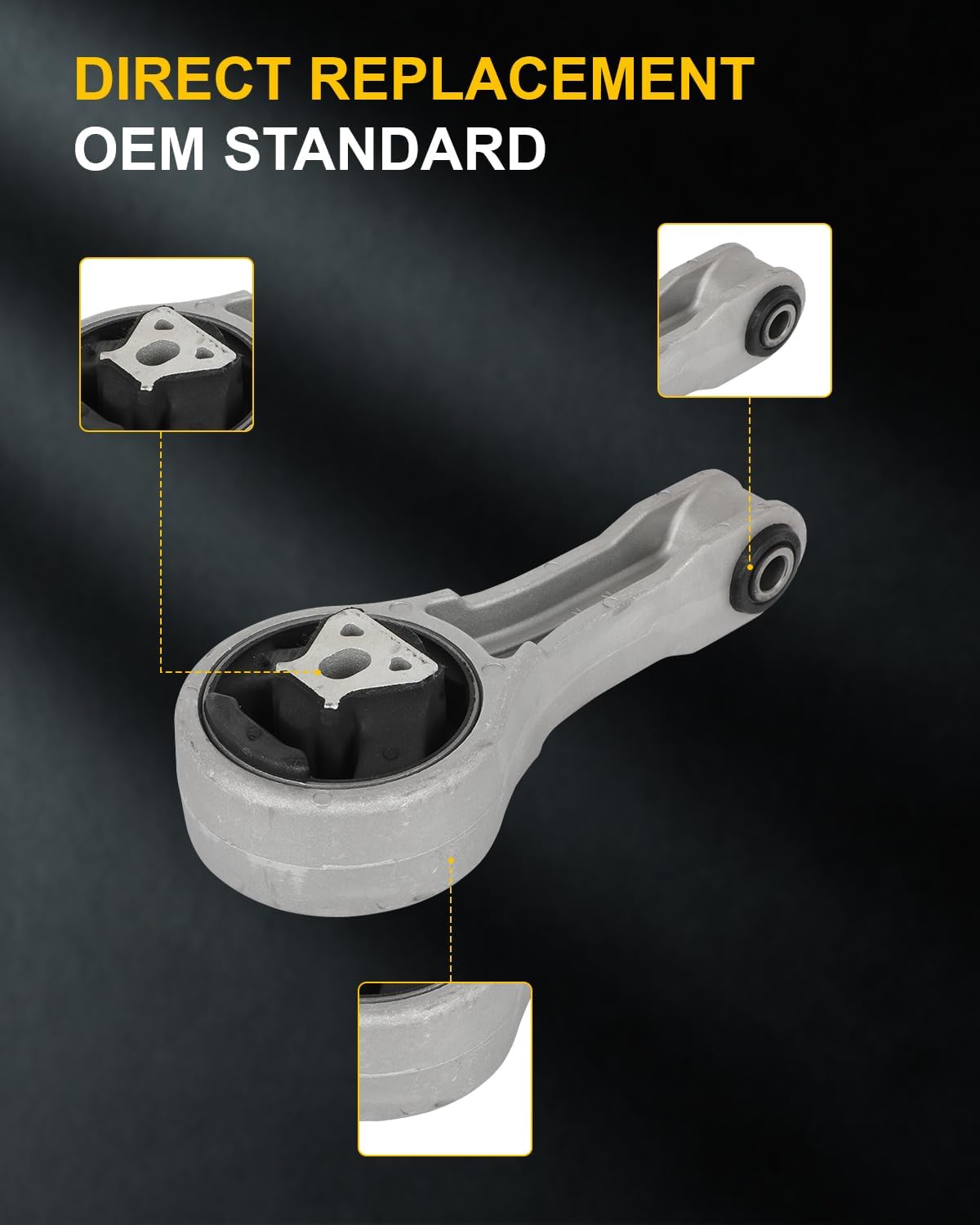 OCPTY 3PCS Engine Motor Mount and Transmission Mount Set Compatible for Dodge Journey 2011-2018, 2.4L, Automatic Transmission # A5686, A5687, A5754