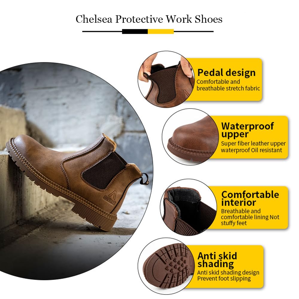 Chaussure de Sécurité Homme S3 Protection Acier Chaussure Travail Embout Bottes Femme Antidérapantes