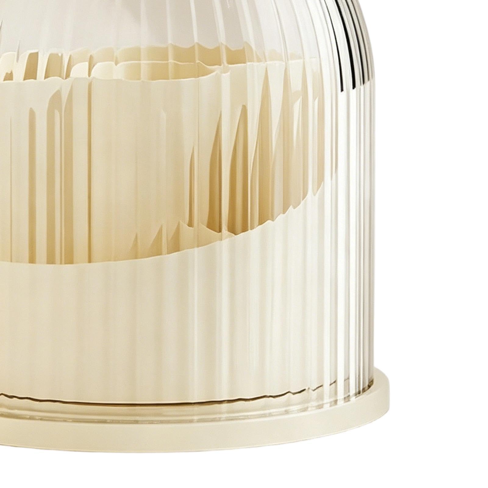 Portapennelli Da Trucco Con Coperchio Trasparente Ruotante A 360° | Organizer Cosmetico Con Coperchio Per Il Piano Bagno, Tavolo da Toeletta, Scrivania Ufficio, Prodotto Cosmetico E