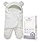 Jam Naturals- Baby Swaddle Blanket, Cute Bear Organic Receiving Swaddling Wrap, Gender Neutral Soft Newborn Baby Registry Gift (White 0-3m)