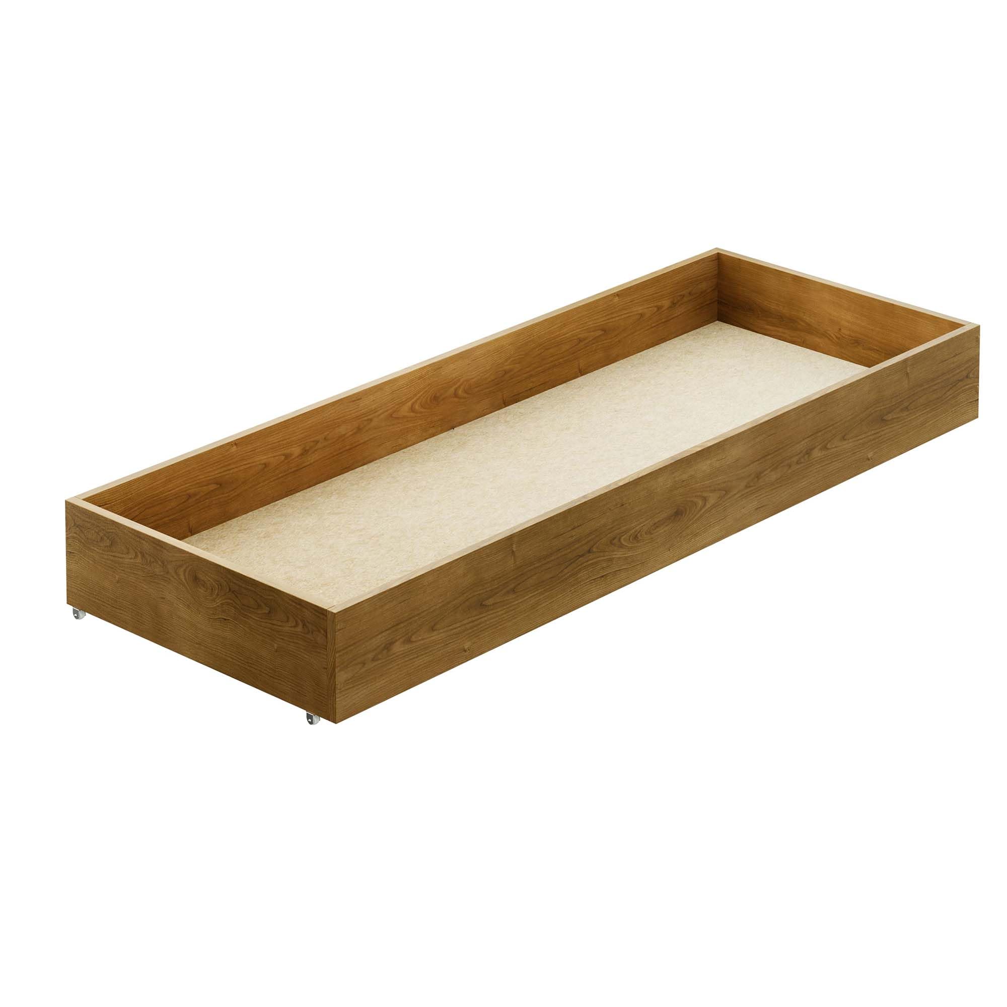 Under Bed Storage Drawers – Organizer Box for Bed Frames, Bedroom Furniture for Clothes & Blankets, Solid Wooden Underbed Storage Drawers with Straight Sides, Strong & Durable | 150cm (Walnut)