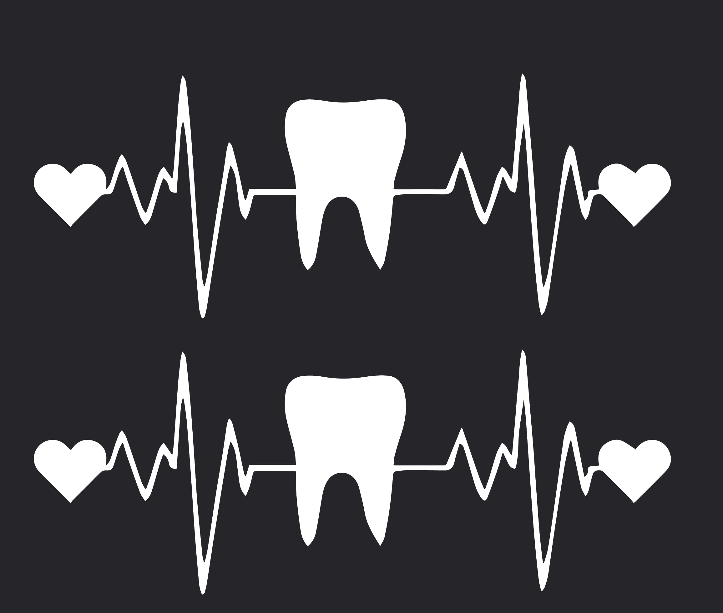 BIRD'S MIND Dental Doctor Sticker for Car Sticker Side Window Back Side Exterior Graphics Decor Car Stickers Waterproof Die Cut L x H 15 x 6 Cms