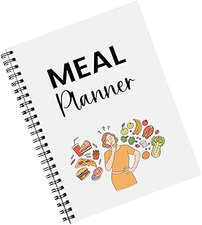 Meal Planner Twin Coil Binding Tracking Journal For Diet Recipe Breakfast Dinner Scheduling Planning Meal Notebook