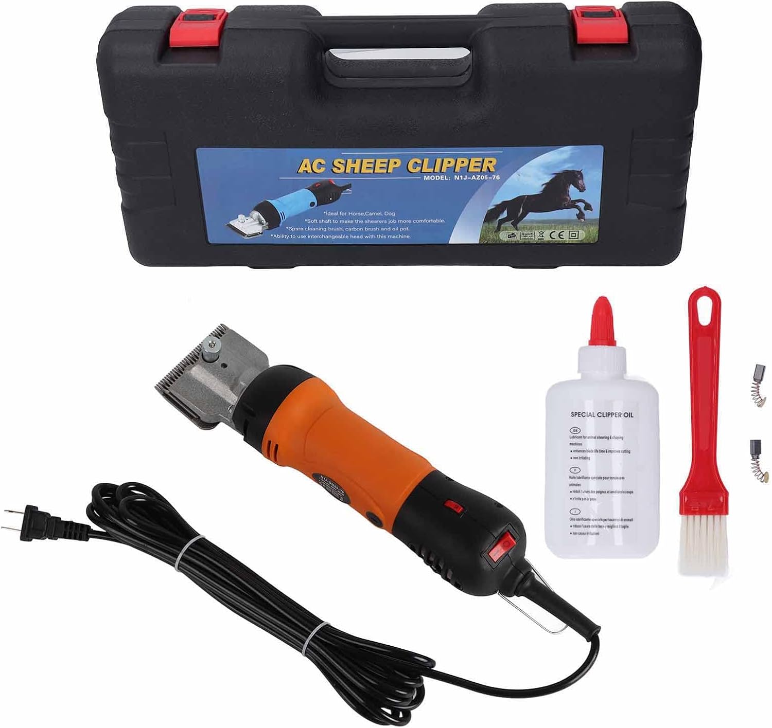 690W Sheep Horse Clipper Professional Electric Grooming Kit Horse Hair Shears for Thick Coated Animals