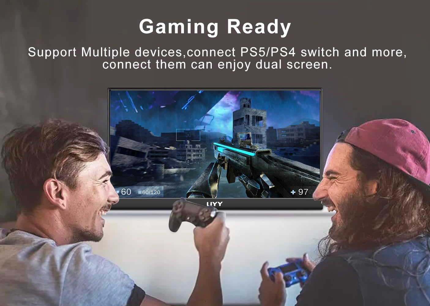 UYY Monitor portatile15.6 Ultra-Thin FHD 1080P,2024 Travel IPS Monitor,HDR Gaming Monitor with Smart Cover and Dual Speakers, HDMI,Type-C, |Laptop|PC|Phone|Mac|PS|Game Console UYY Monitor portatile15.6 Ultra-Thin FHD 1080P,2024 Travel IPS Monitor,HDR Gaming Monitor with Smart Cover and Dual Speakers, HDMI,Type-C, |Laptop|PC|Phone|Mac|PS|Game Console