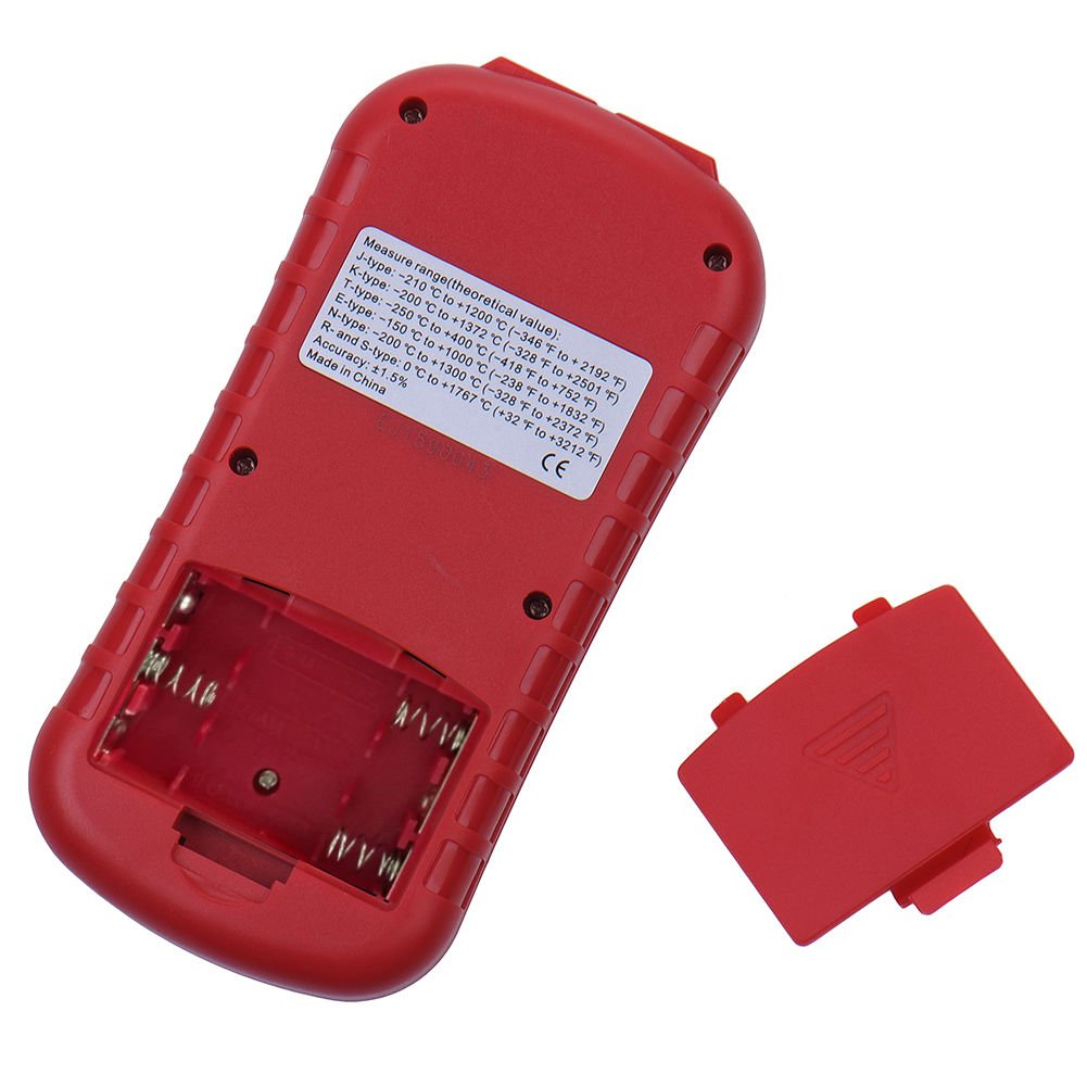 Termometro Digitale Doppio Canale Con 2 Sonde K-Type - Per Industria E Laboratorio