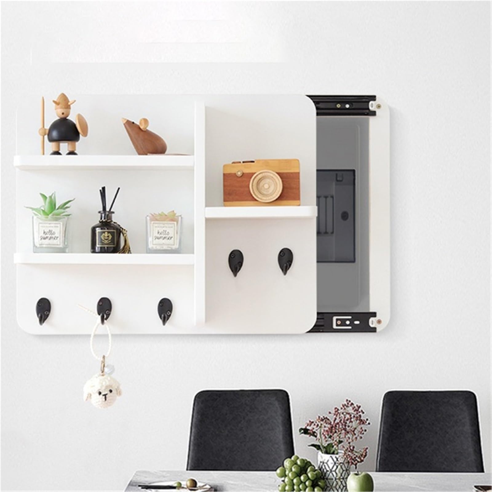 Tapa Autoadhesiva Ultrafina para Cuadro Eléctrico, Puerta Corredera para Caja De Interruptores, Cubierta Decorativa para Panel Eléctrico Y Caja De Distribución(B,45x35cm)