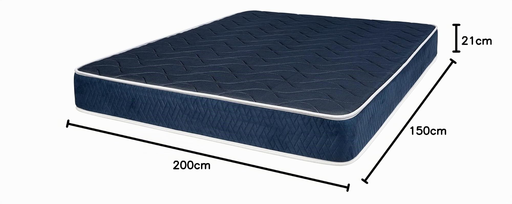 Imperial Confort Oslo New - Colchón 150x200 - Grosor 21 cm - Viscoelástico - Firmeza media/alta