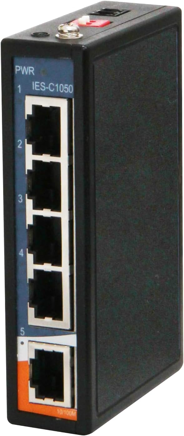 IES-C1050 Industrial 5-Ports 10/100Base-T(X) Unmanaged Fast Ethernet Switch, ORing Industrial Networking