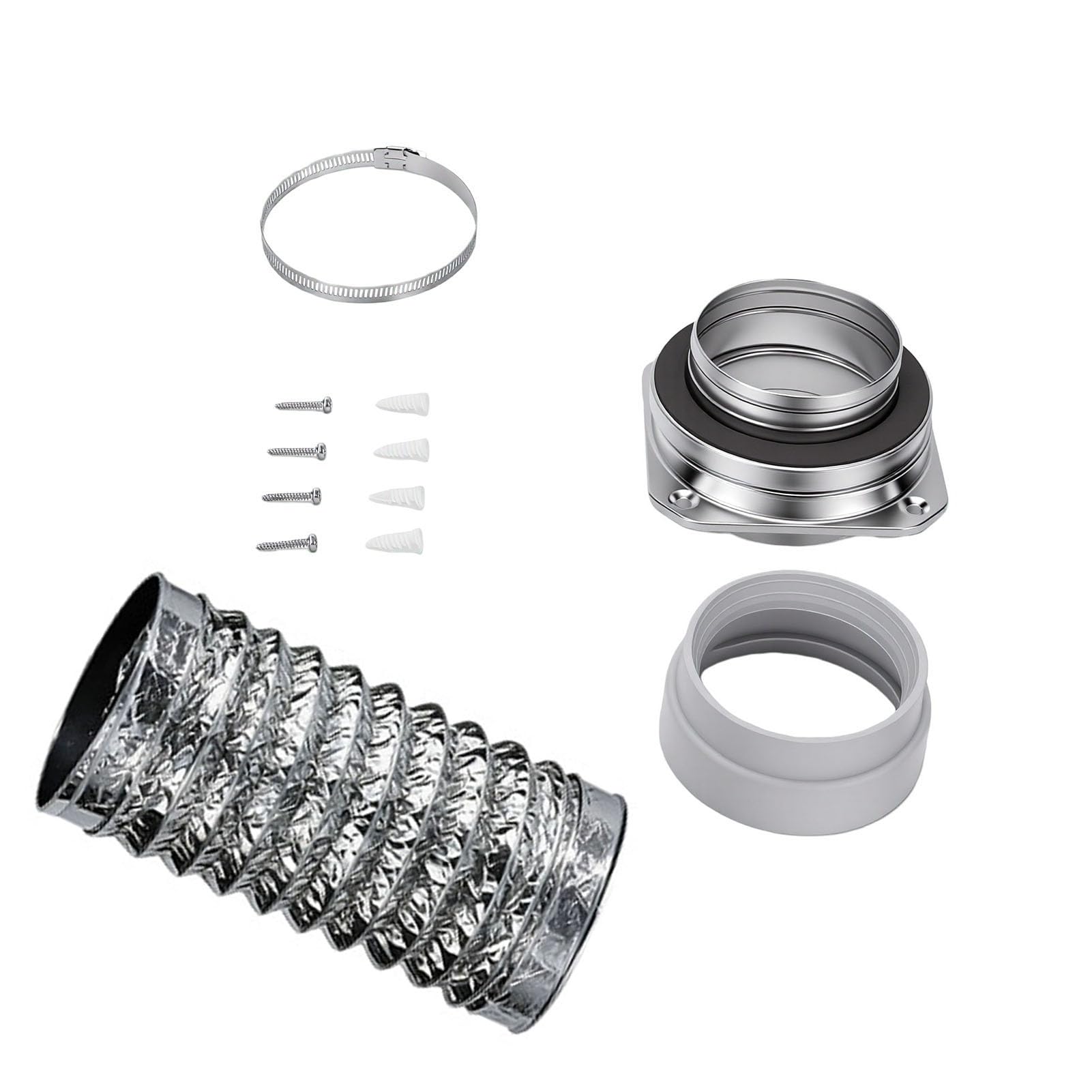Kit de Ventilación de Secadora, Tubo de Aluminio de 4 Pulgadas
