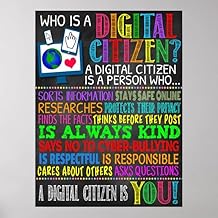 Internet Safety Rules Poster, Citizenship Classroom Decor, Online Safety Chalkboard Sign for Kids, Computer Lab Wall Art, Computer Lab Poster Printable, Back To School Sign