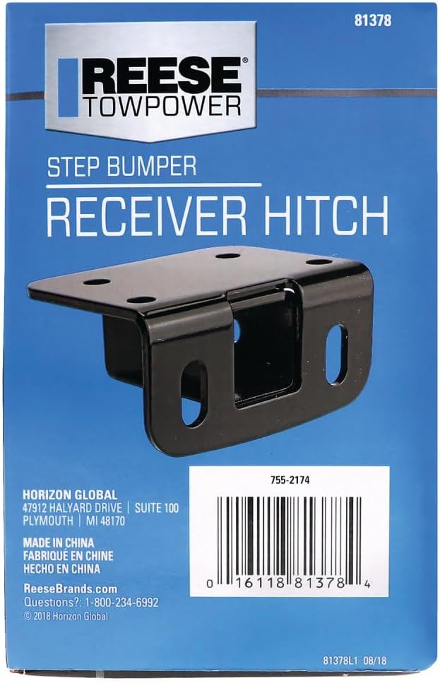 Reese Towpower 81378 Class II Step Bumper Receiver Hitch, Black - Image 10