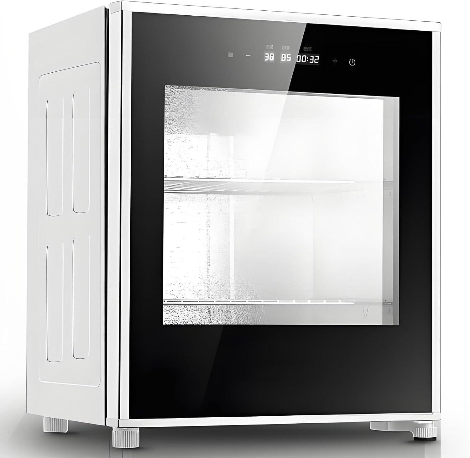 Bread Proofer Machine with 2 Racks&1 Water Tray,Temperature 20°C–50°C,Humidity 60%–90%,40L Proofing Box for Home Bread Food Fermentation in Low-Temp,Dry Environments