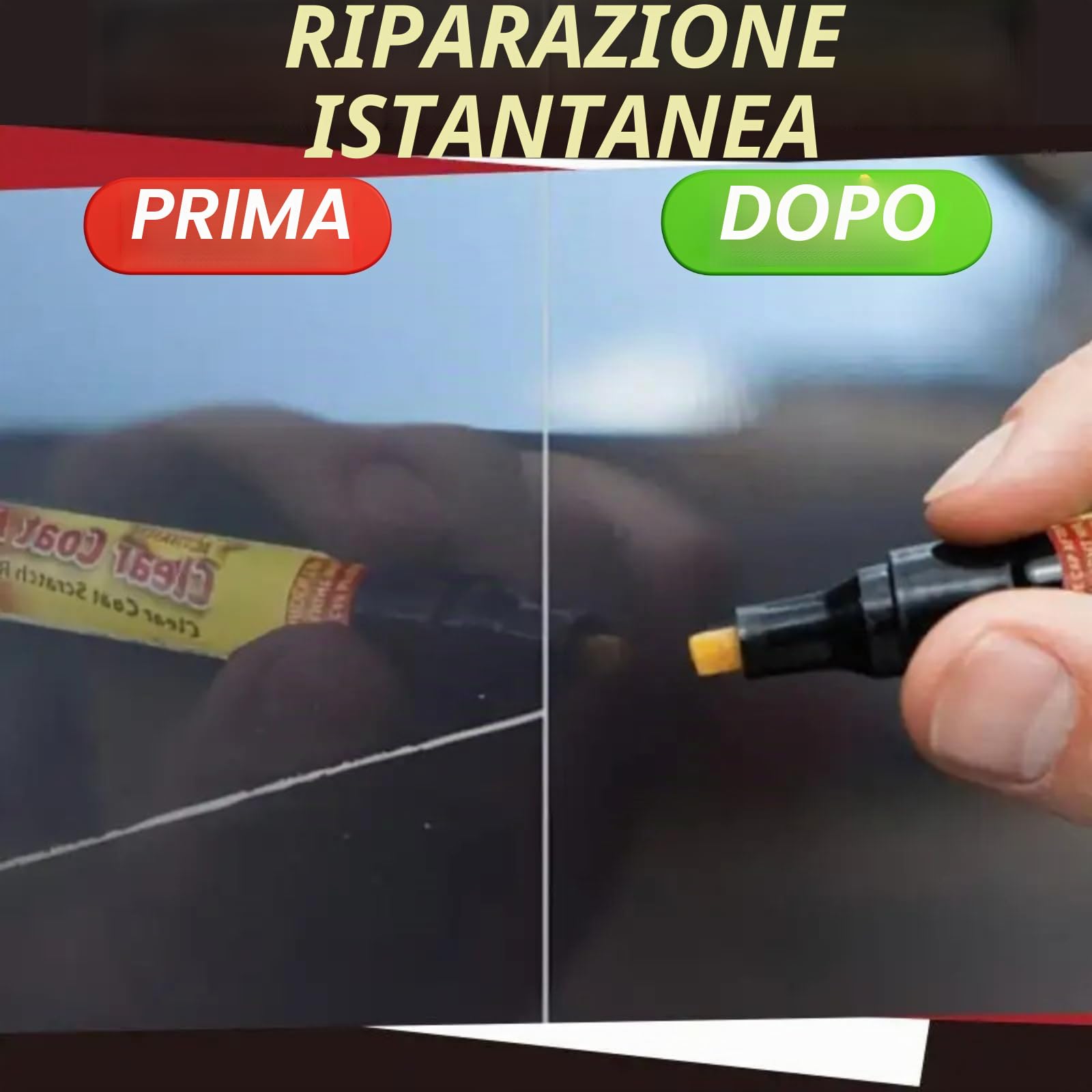 FIX IT PRO Penna Cancellare Graffi Profondi Matita A Righe Universale Vernici Polish Carrozzeria Auto Anti Graffio Ritocco Riparazione Magica Correttore Graffi