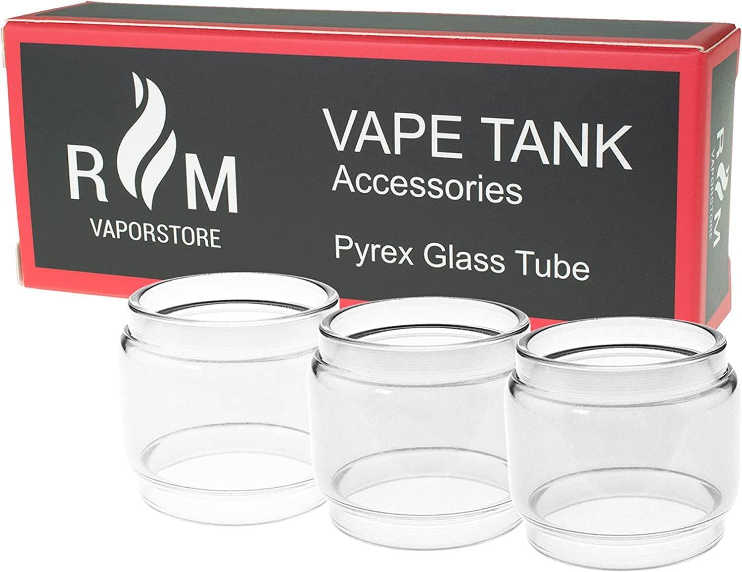 RMvaporstore 3X Spare Bubble Glass Tube for Geekvape Z SE Tank, Legend