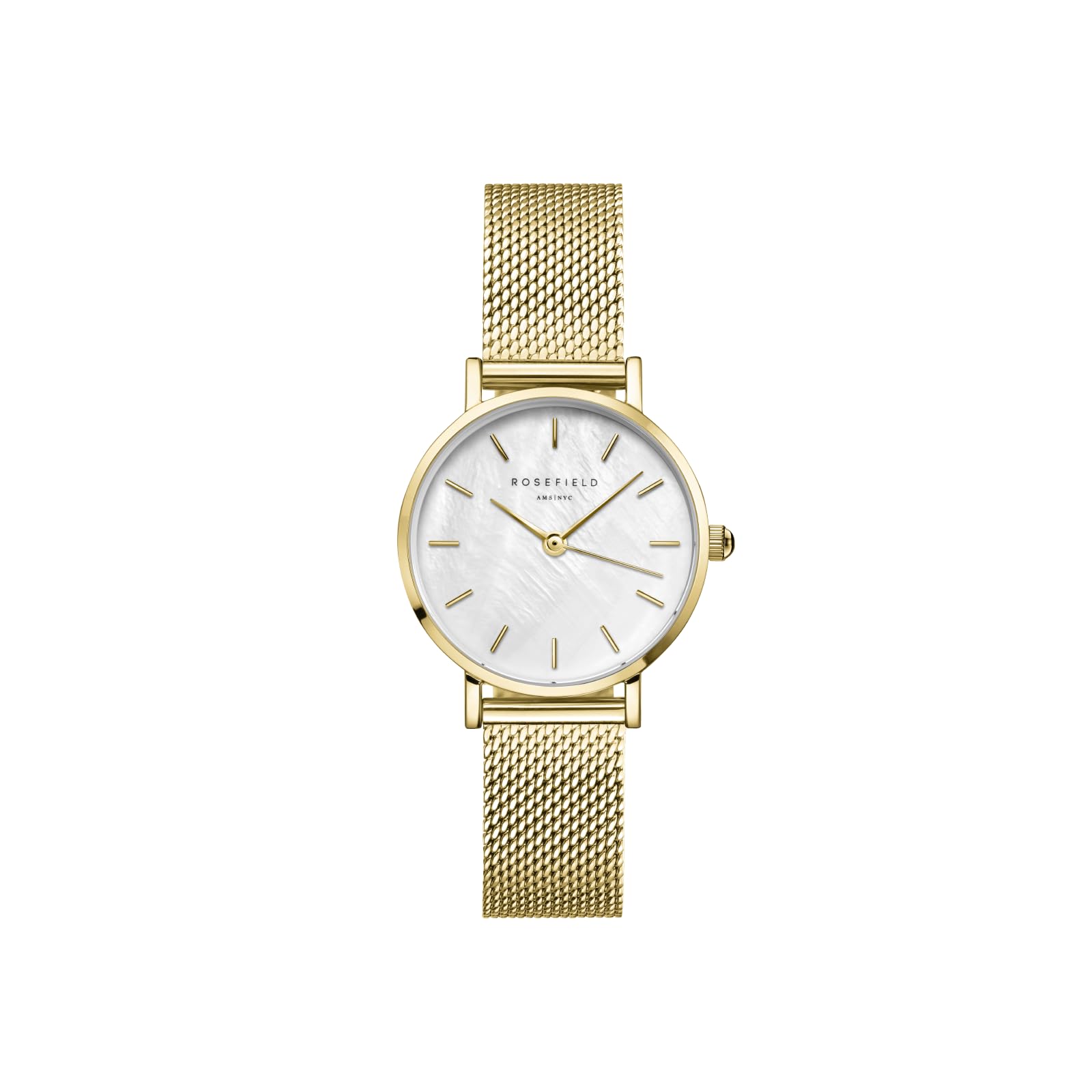 Rosefield Small Edit Montre Femme Cadran Nacré Blanc 26 mm