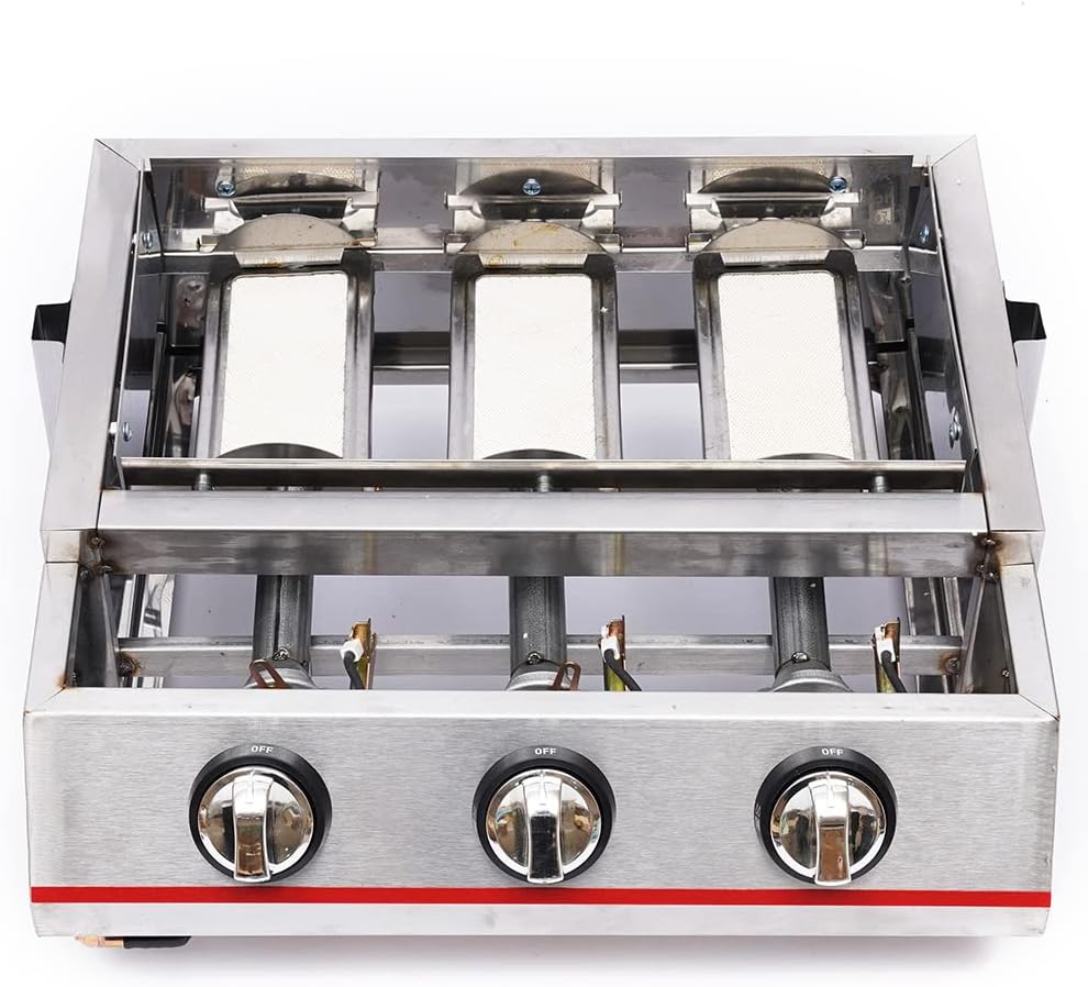 Vrh view of grill burners