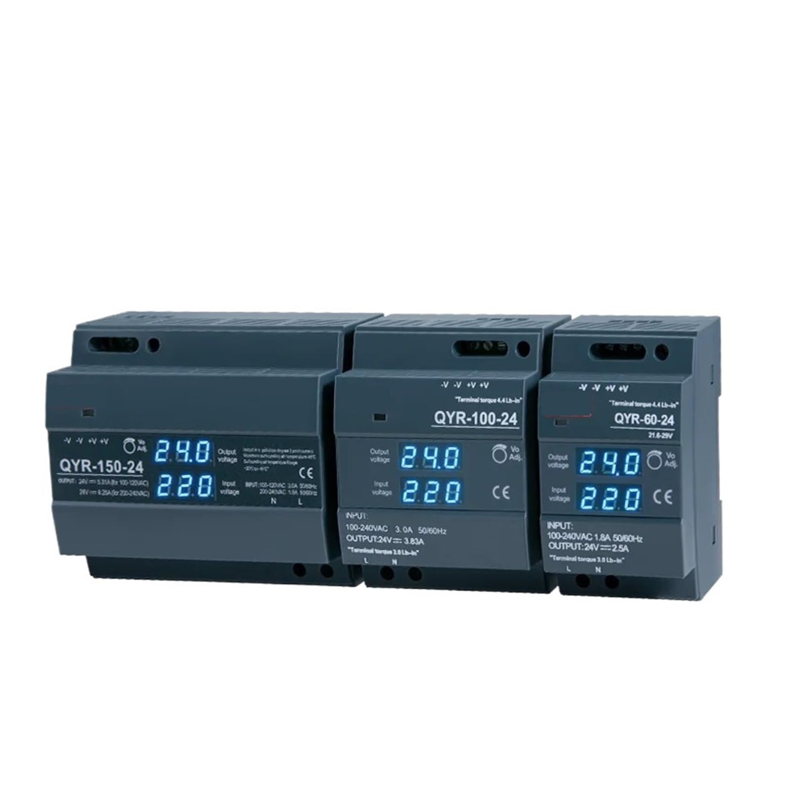 BALYDLUL 1PCS QYR-60W 100W 150W Switching Power Supply AC-DC 12V 24V(24V,100W)