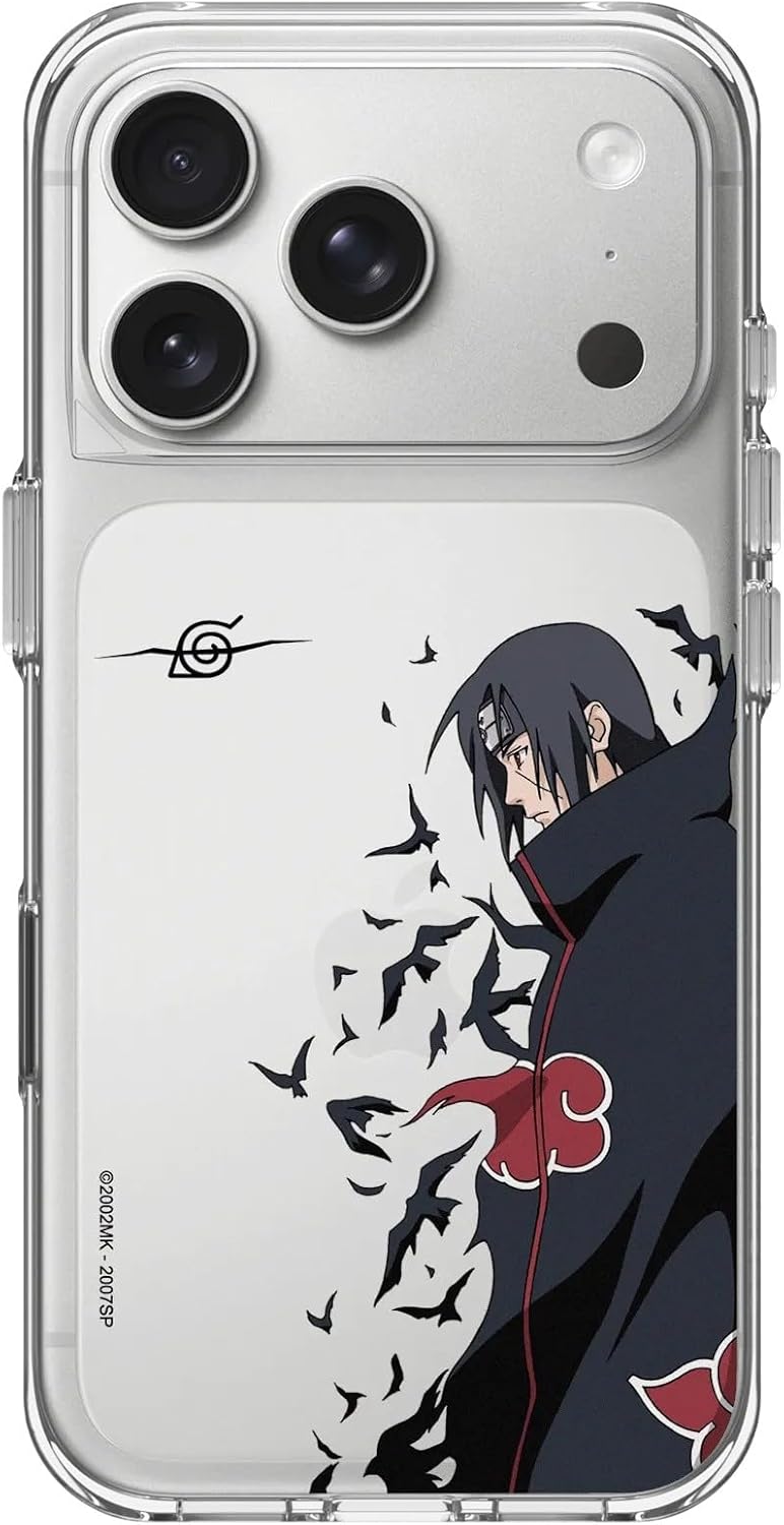RhinoShield Phone Case Compatible with iPhone 17 Pro | Clear Case - Anti-Yellowing, High Transparency, Shockproof with Military Grade Drop Protection - Naruto Shippuden/Itachi