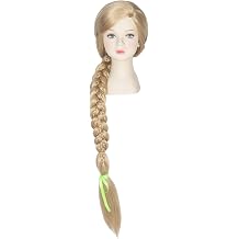 Miss U Hair 110cm/43.3inch Extra Long Blonde Braided Princess Wig Party Halloween Costume Wig