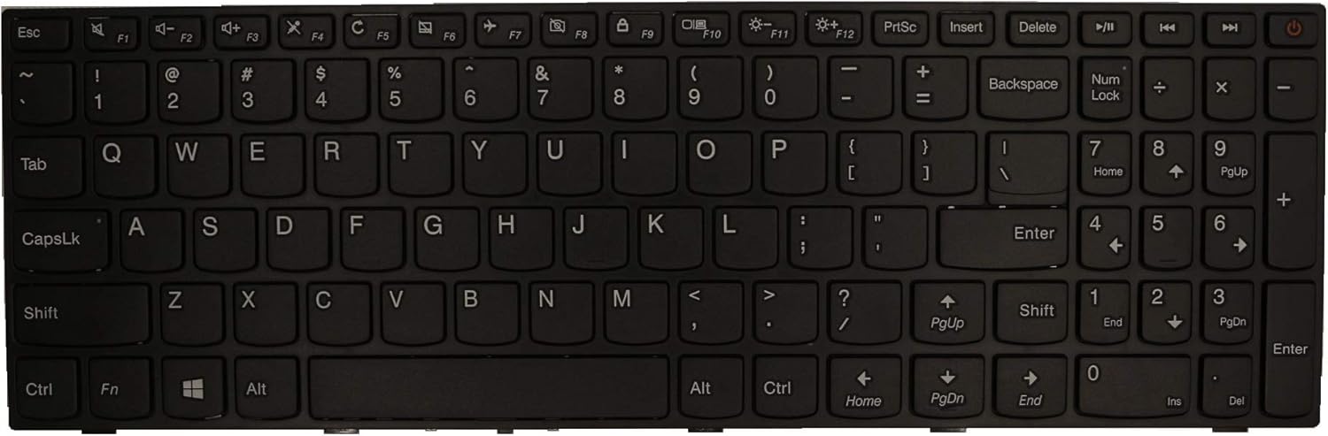 Laptop Replacement US Layout Keyboard for Lenovo V155420AS1-US PM5NT-US