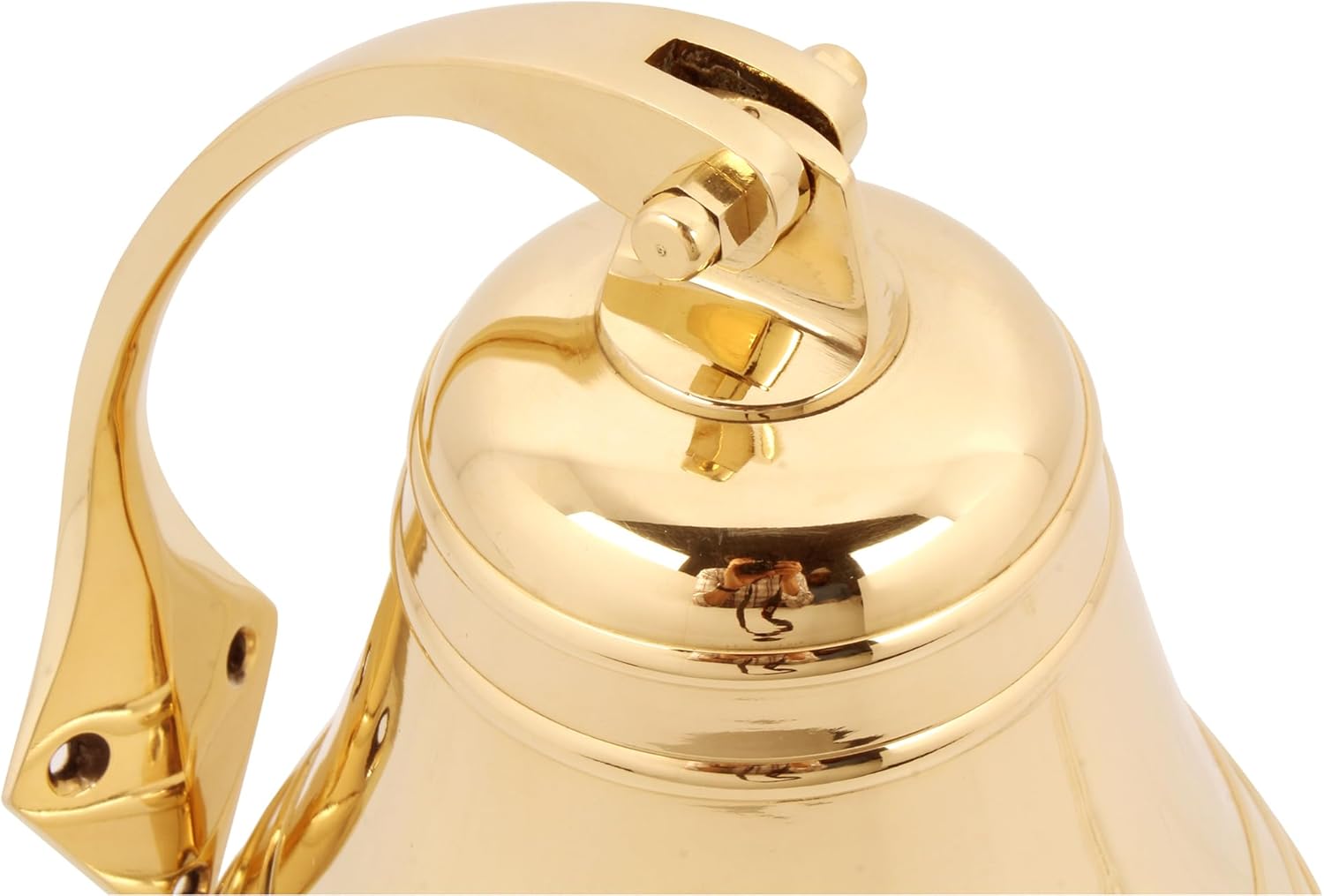 8" Solid Brass Bell Premium Polished - Hanging Nautical Ships Bell Heavy - Maritime Decor - Nautical Home Decoration
