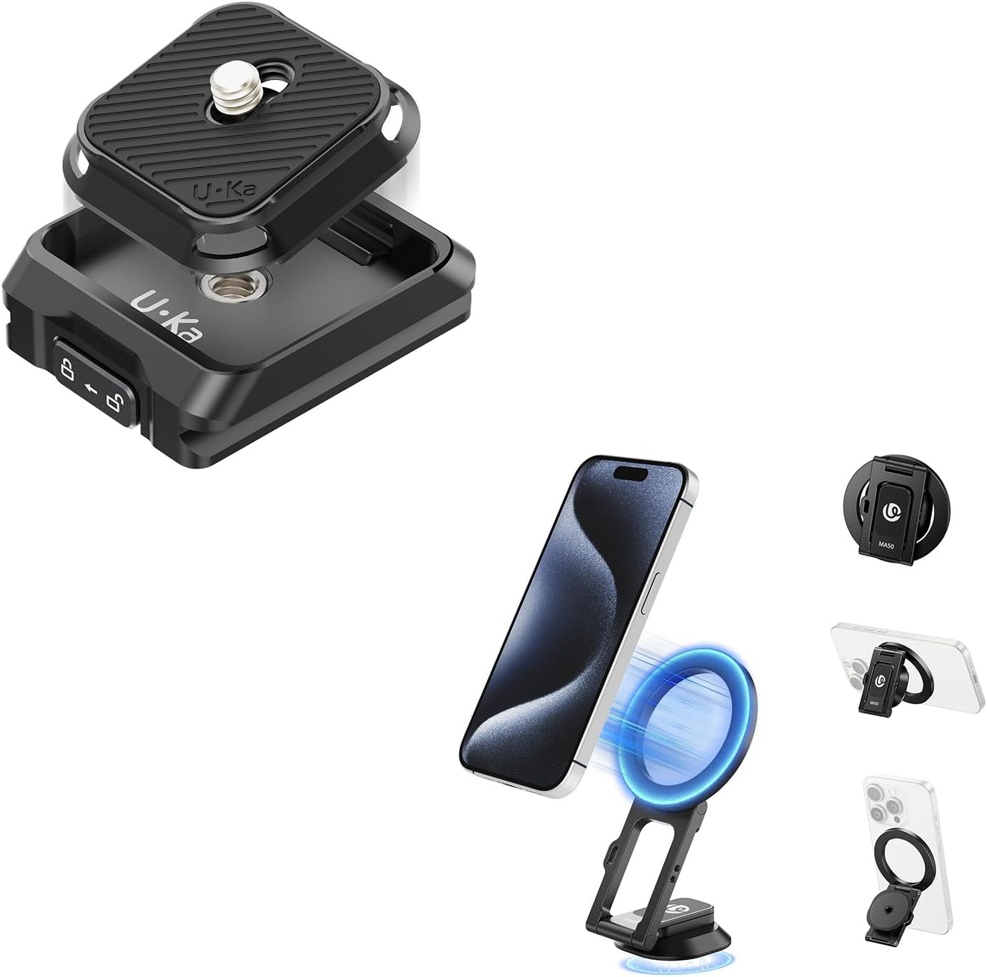 ULANZI MA50 Magnetic Phone Holder UKA01 Camera Quick Release