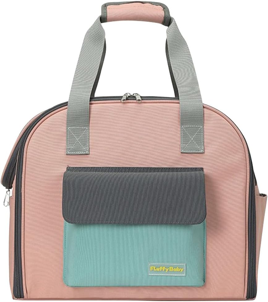 Dog Backpack, Ventilated Safe Design, Multiple Pockets, Breathable Mesh Pet Backpack for Hiking, Travel, Outdoor, Cat Backpack with Padded Back Support(Khaki)