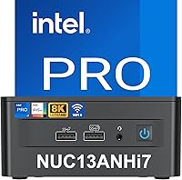Vista 1 de Intel NUC 13 Pro, NUC13ANHi7 Home & Business Desktop Mini PC Barebone, procesador Core i7-1360P (12 núcleos y 5.0 GHz), gráficos Intel Iris Xe, 16