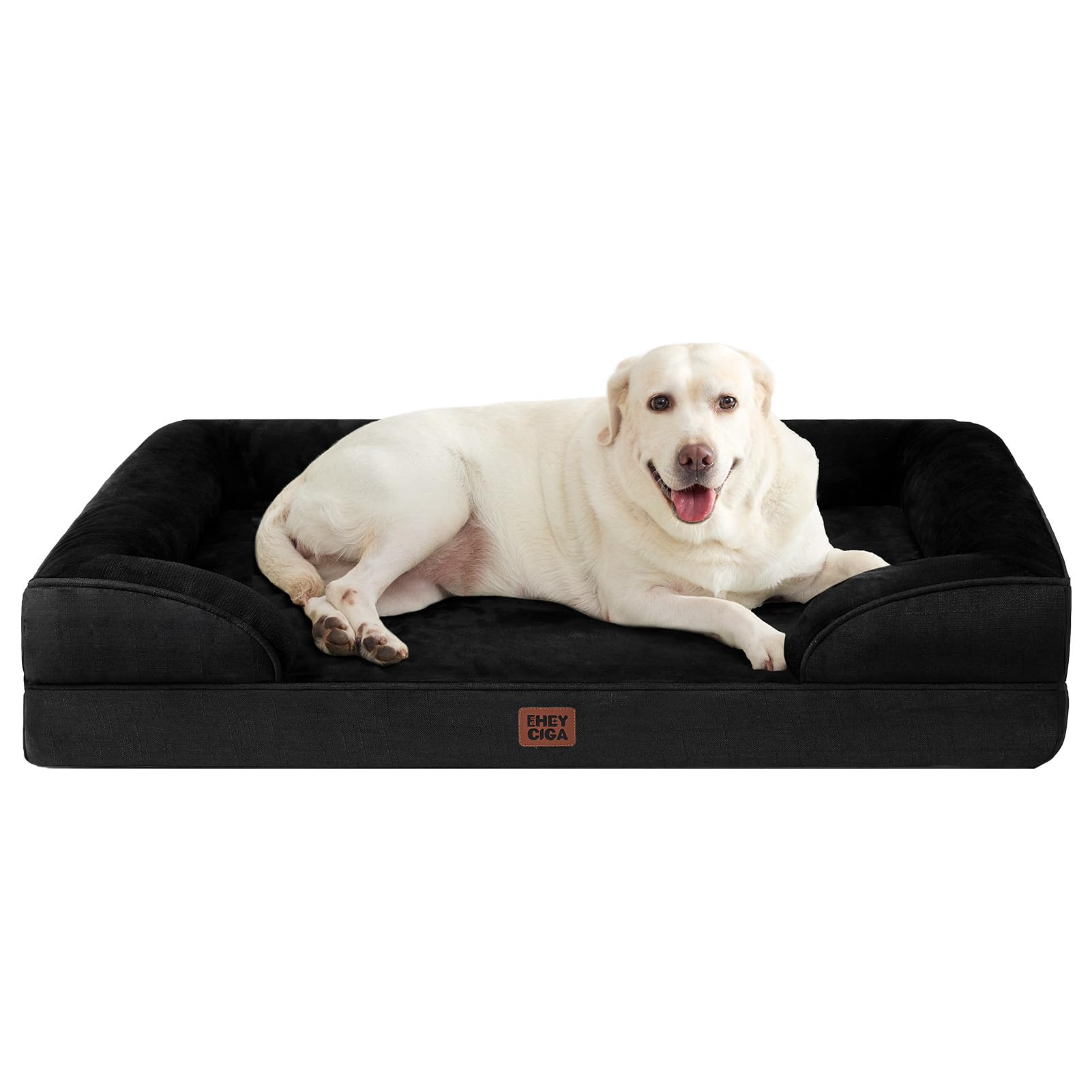 EHEYCIGA Orthopedic XXL Dog Bed, Waterproof Washable XL Big Pet Bed 46"
