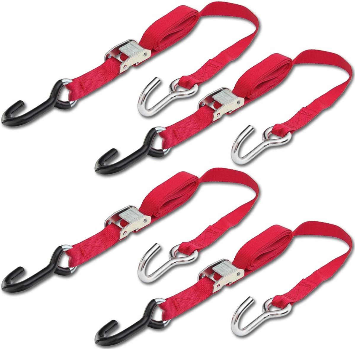 Progrip Powersports Motorcycle Tie Down Straps Lab Tested (4 Pack) Black : Automotive