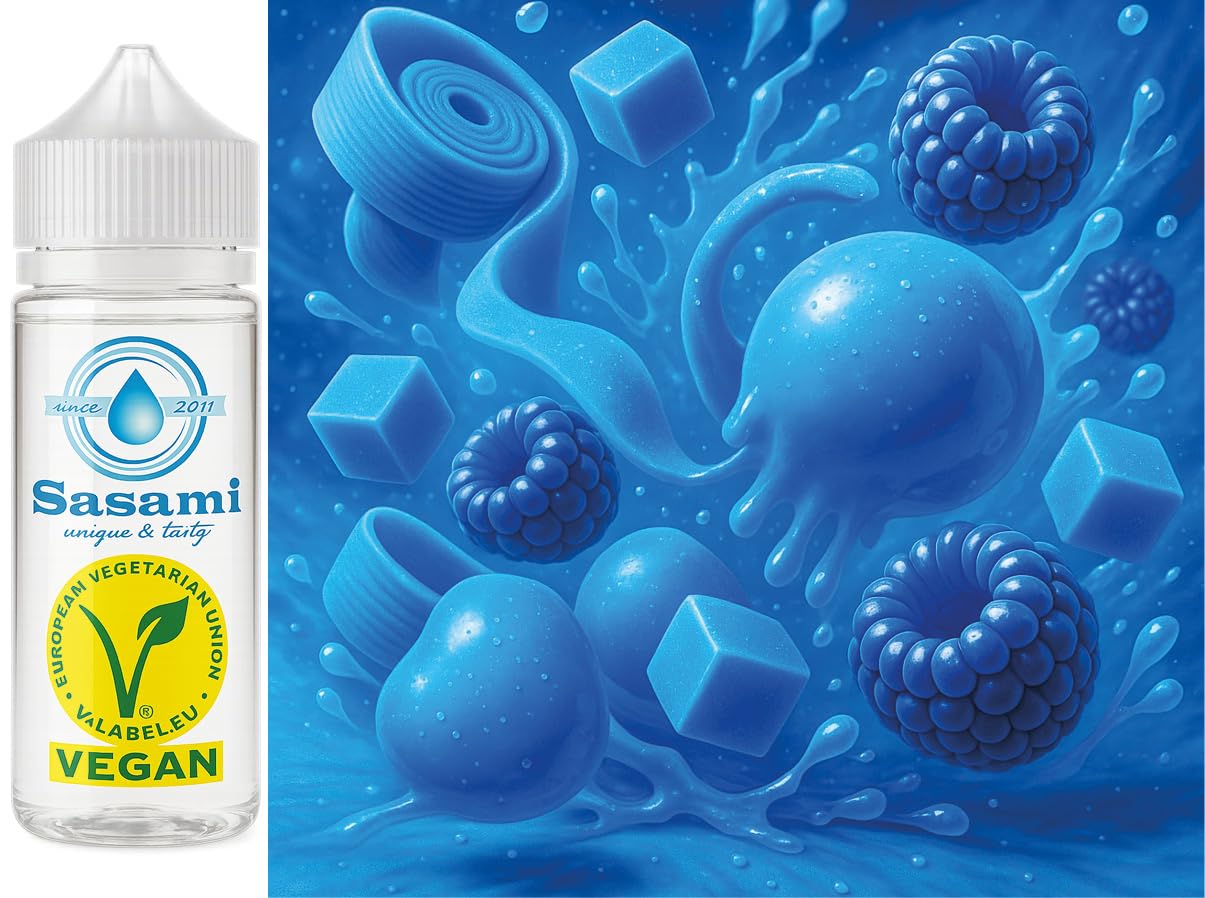 Chicle - Huba Sour Blue Raspberry aroma concentrado - Vegano - Sasami - 100ml