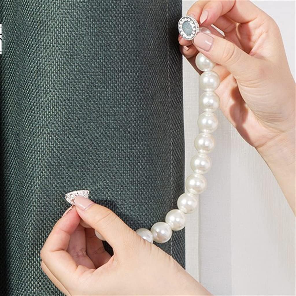 FMURY Curtain Buckle Curtain Rope Holder Strap Storage Magnetic Type