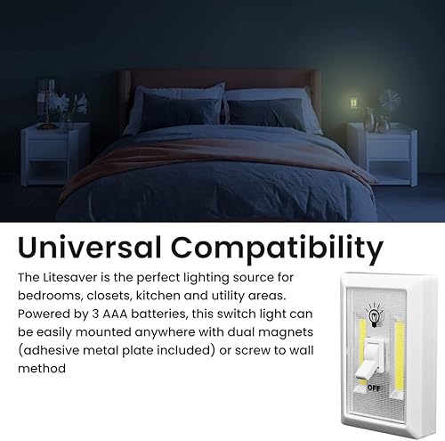 Miniatura 4 de Go Green Power GG-113-SWLT Go Green Power Inalámbrico COB LED Luz nocturna con pilas incluidas