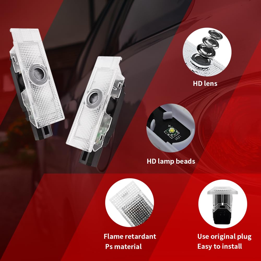 Amazon.com: 2PCS Door Lights Logo Compatible for Challenger 2015
