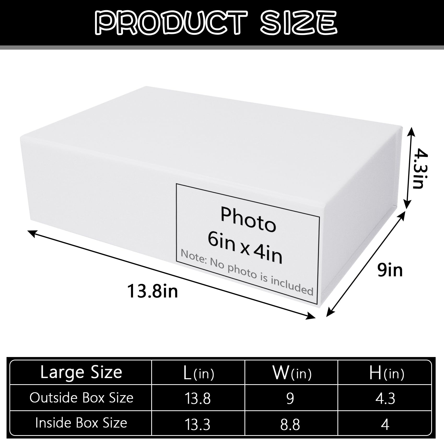 Weiße Geschenkboxen mit Deckel für Geschenke, Brautjungfernantragsbox, 34,8 x 22,9 x 10,9 cm, dekorative Box zum Verpacken von Geschenken, Schmuckverpackung, Magnet-Geschenkbox für Hochzeit,