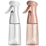 Spray Bottle For Hair, Continuous Mister Empty Spray Bottles, Ultra Fine Mist Water Sprayer for Hairstyling, Cleaning, Plants, Barbers, Salons, Essential Oil Scents - 2 Pack 6.8 OZ, White & Terracotta