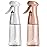 Spray Bottle For Hair, Continuous Mister Empty Spray Bottles, Ultra Fine Mist Water Sprayer for Hairstyling, Cleaning, Plants, Barbers, Salons, Essential Oil Scents - 2 Pack 6.8 OZ, White & Terracotta