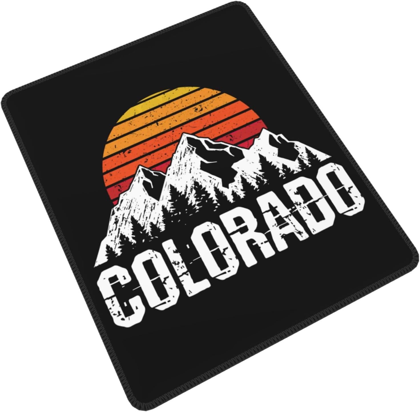 Mountain Colorado Flag Mouse Pad, Laptop Office Desk Accessories Wireless Mouse Pad Mouse Pad Non-Slip Water Resistant Desk Mat Premium Computer Accessories
