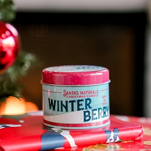 Miniatura 5 de Santa's Naturals Snow Fall Christmas Candle Trio Pack  Fragancia dulce y brillante  Fabricado con aceites esenciales y una mezcla de sojacera de