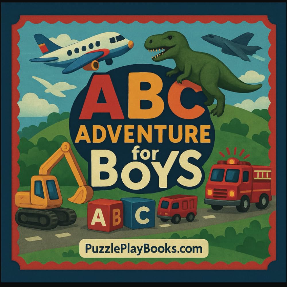 ABC Adventure for Boys: Alphabet Book, Baby Book, Children’s Book, Toddler Book